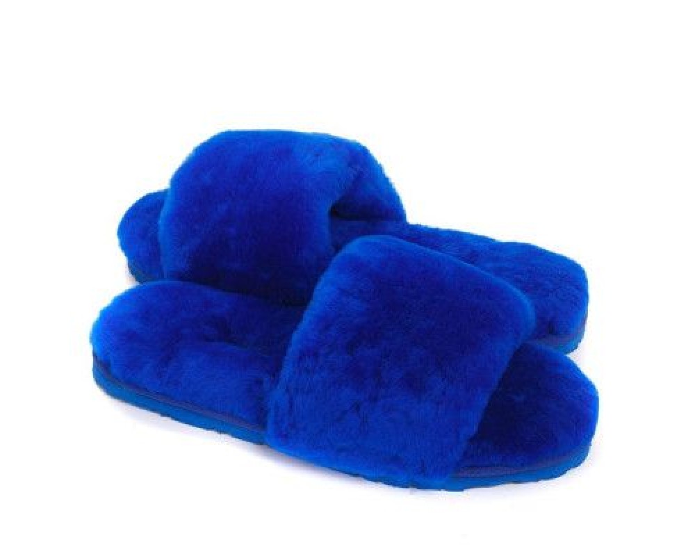Купить UGG Fluff Slide Slippers Electric Blue