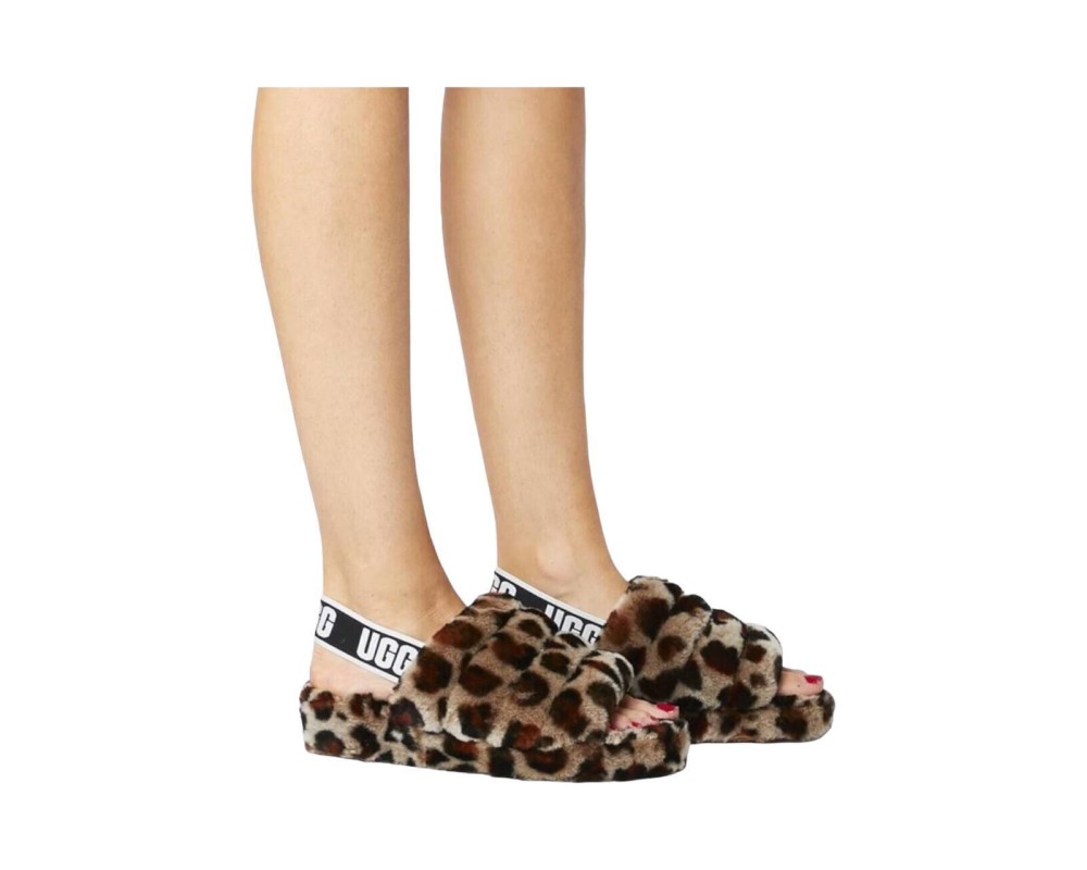 Купить UGG Fluff Yeah Slide Leopard