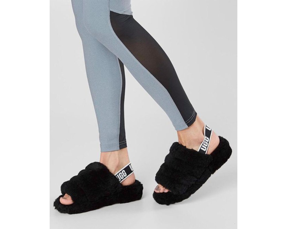 Купить UGG Fluff Yeah Slide-Black