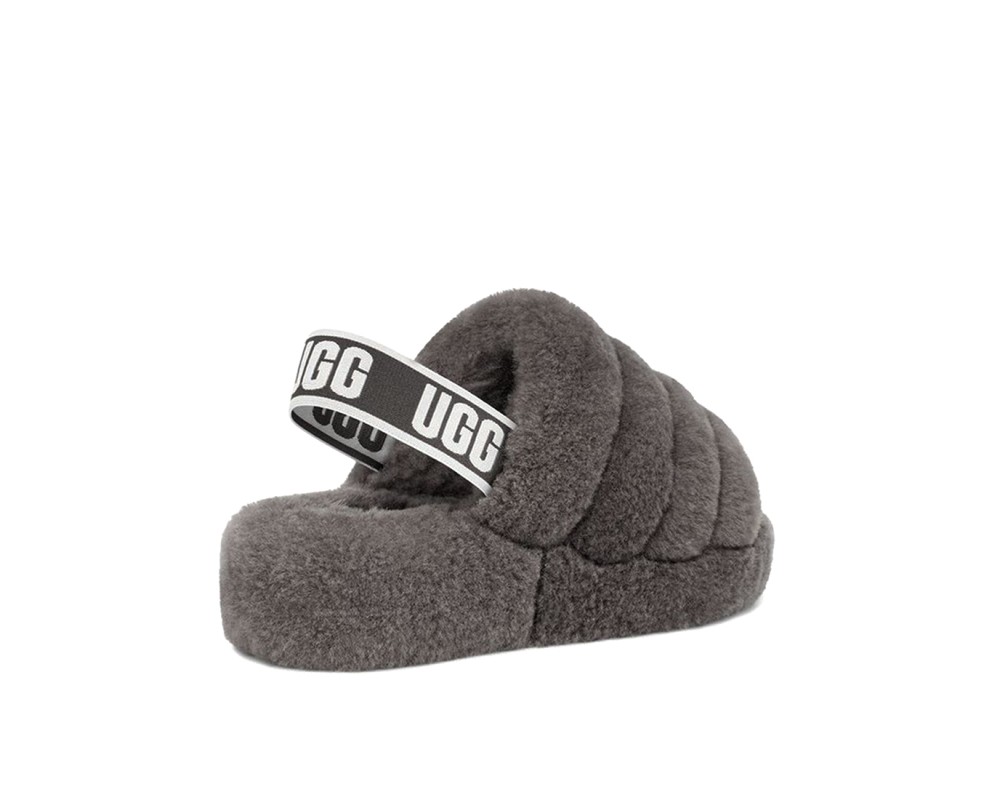 Купить UGG Fluff Yeah Slide-Grey
