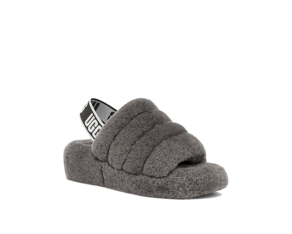 Купить UGG Fluff Yeah Slide-Grey