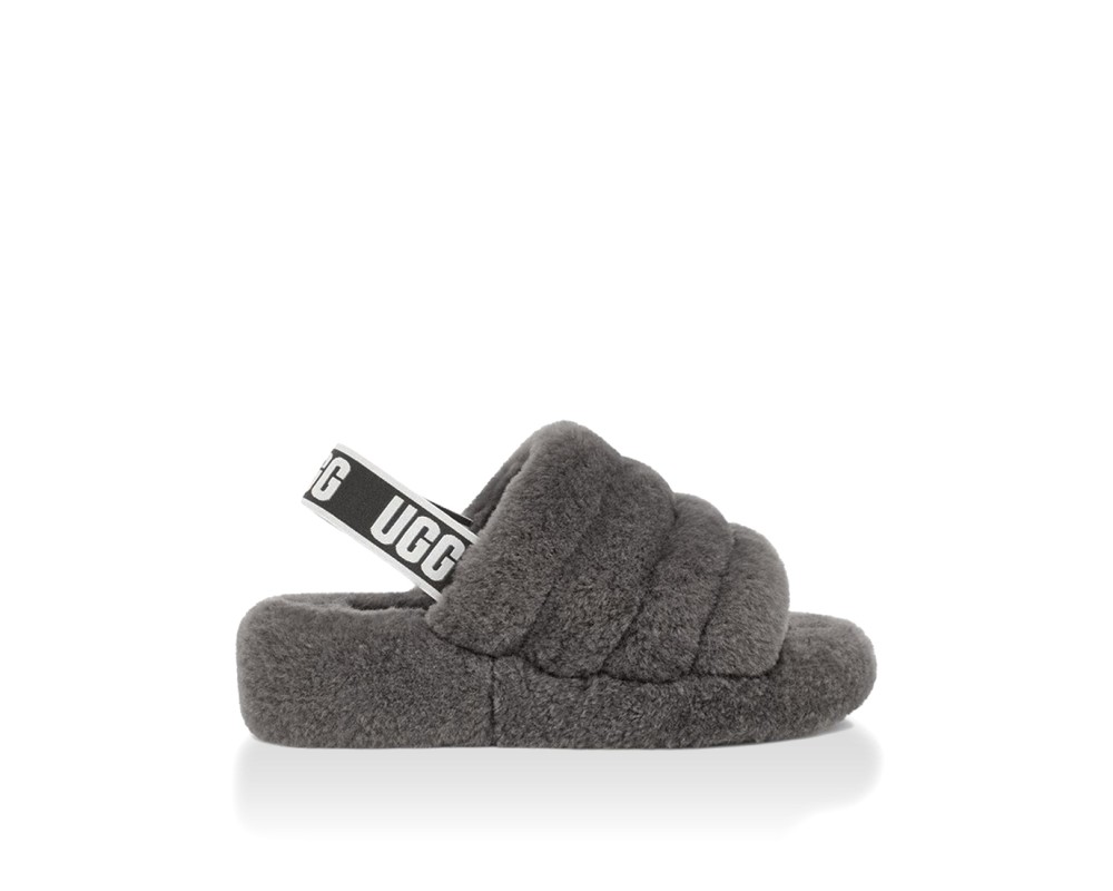 Купить UGG Fluff Yeah Slide-Grey