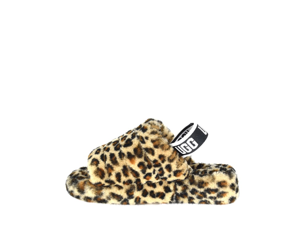 Купить UGG Fluff Yeah Slide-Leopard