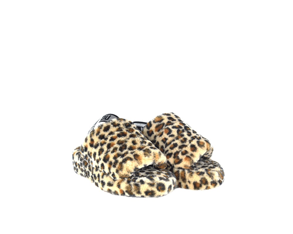 Купить UGG Fluff Yeah Slide-Leopard