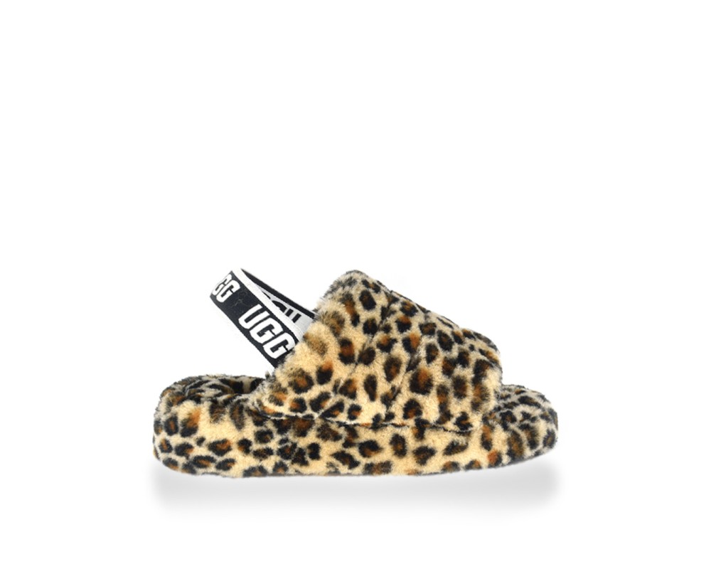 Купить UGG Fluff Yeah Slide-Leopard