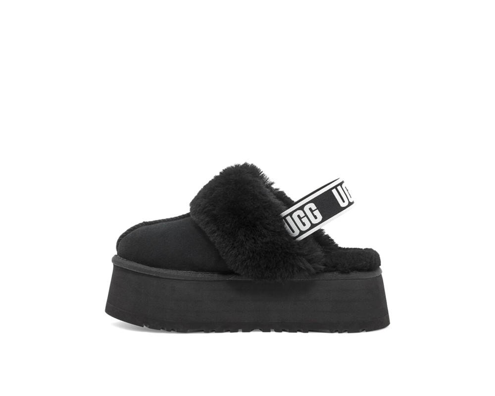 Купить UGG Funkette Suede Platform Black