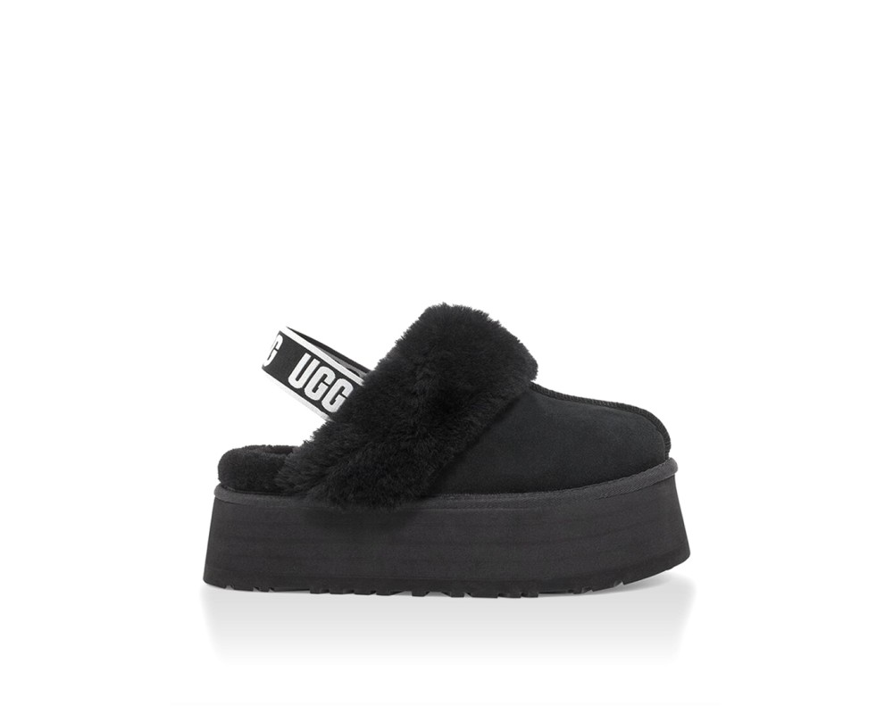 Купить UGG Funkette Suede Platform Black