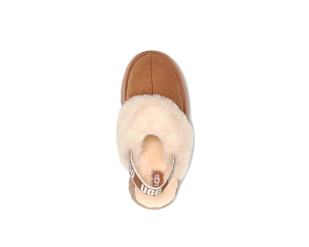 Купить UGG Funkette Suede Platform Chestnut