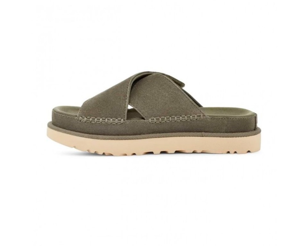 Купить UGG Goldenstar Cross Slide - Moss Green