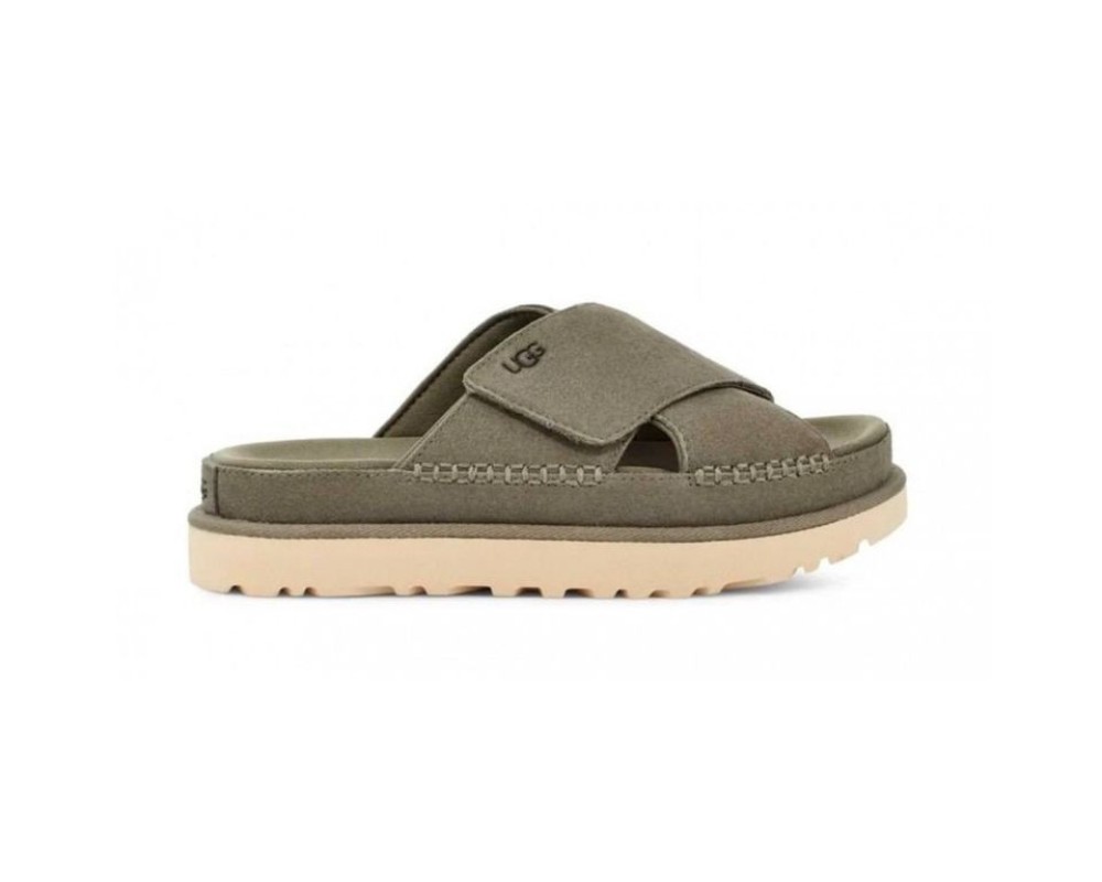 Купить UGG Goldenstar Cross Slide - Moss Green