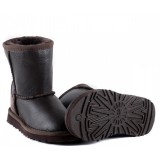 Купить UGG Kids Classic Short Metallic Chocolate