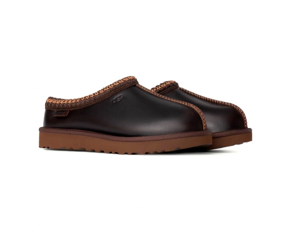 Купить UGG Tasman Slippers Leather Regen Ironwood