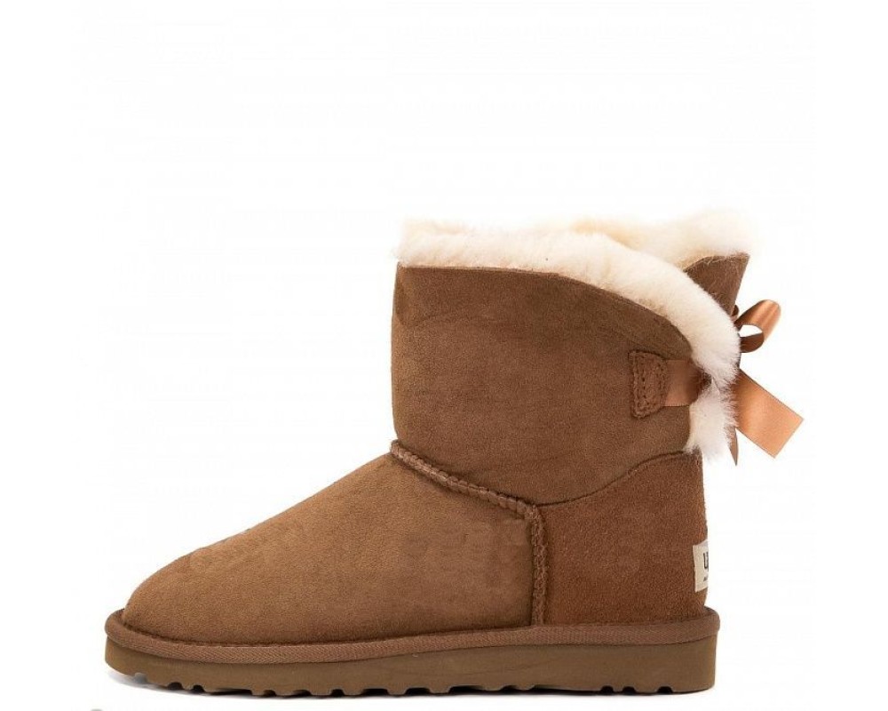 Купить UGG Bailey Bow Mini Chestnut