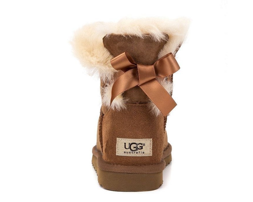 Купить UGG Bailey Bow Mini Chestnut