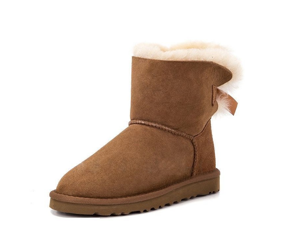 Купить UGG Bailey Bow Mini Chestnut