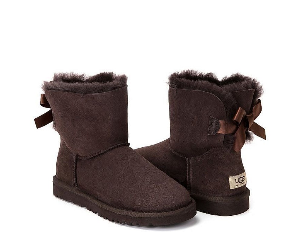 Купить UGG Bailey Bow Mini Chocolate