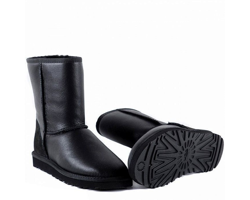 Купить UGG Mens Classic Short Metallic Black