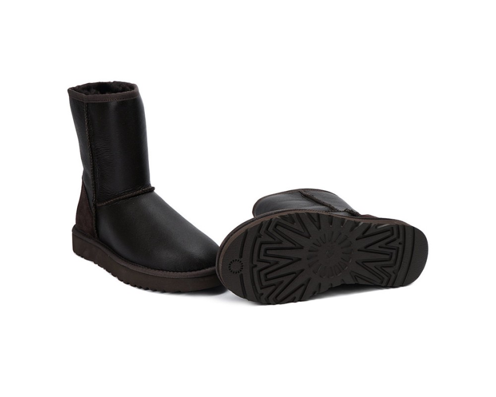 Купить UGG Mens Classic Short Metallic Chocolate