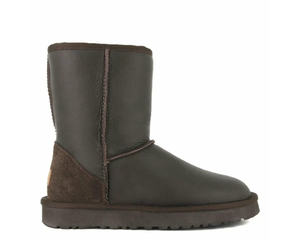 Купить UGG Mens Classic Short Metallic Chocolate