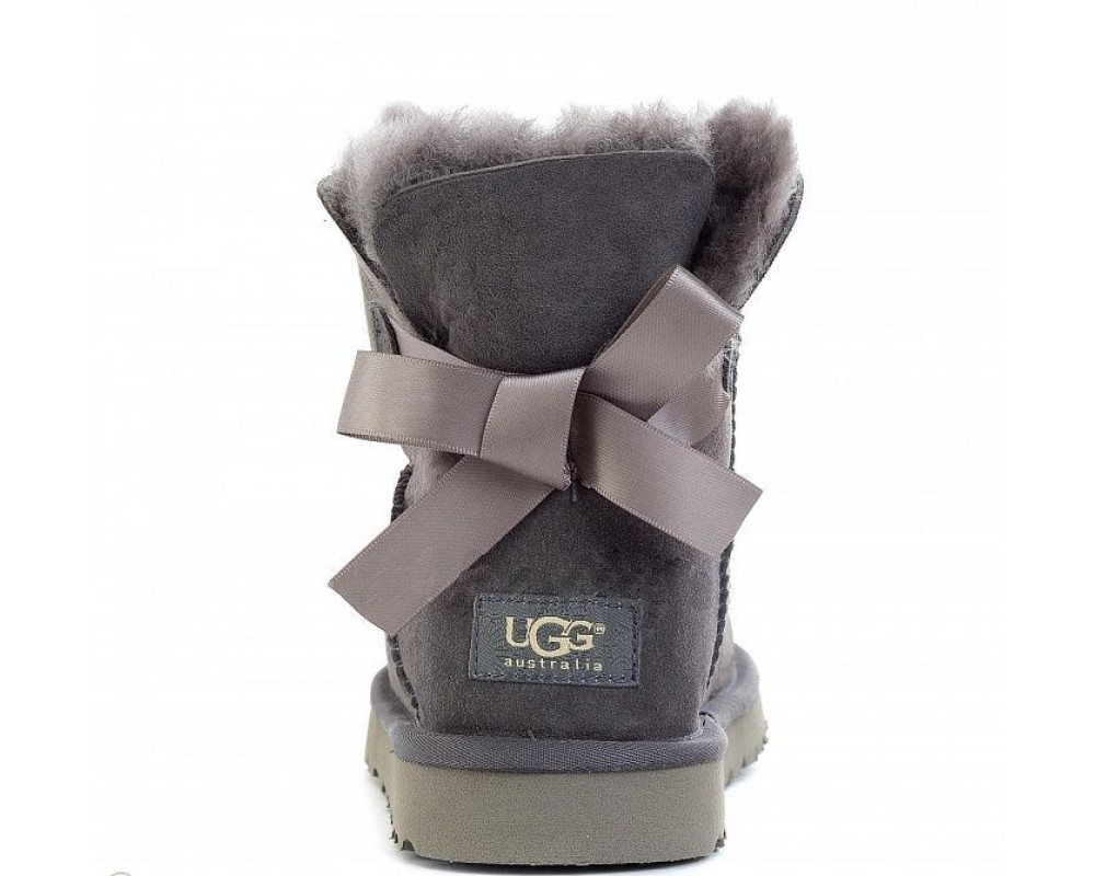 Купить UGG Bailey Bow Mini Grey
