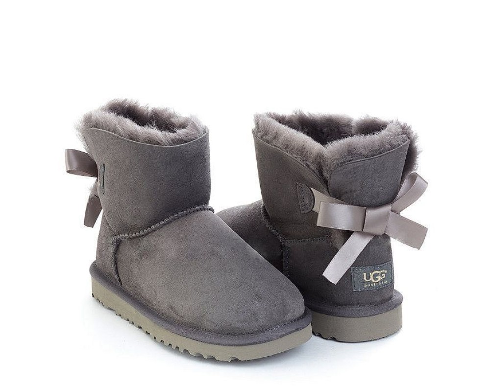 Купить UGG Bailey Bow Mini Grey