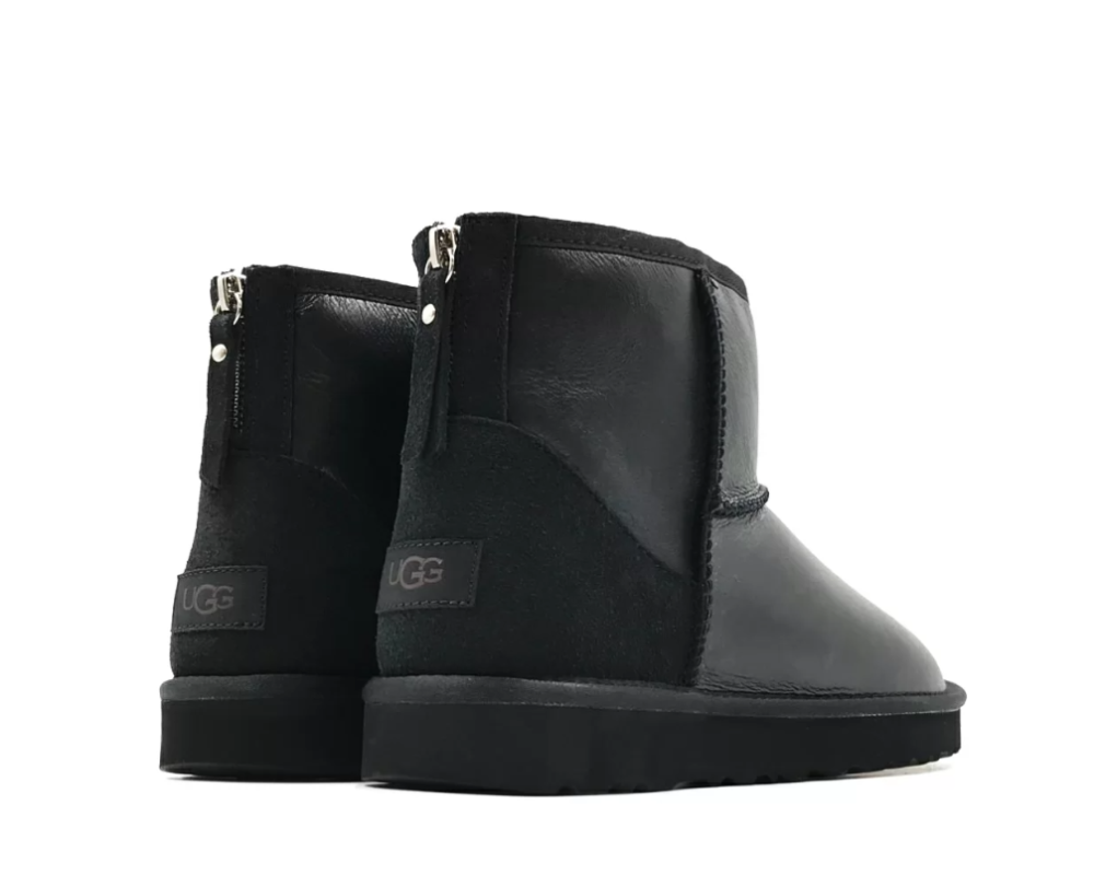 Купить UGG Mens Classic Mini Zip Metallic Black