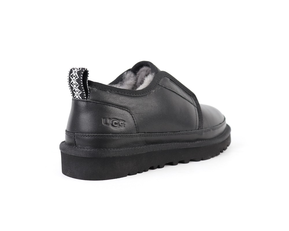Купить UGG Mens Slippers Flex Leather Black