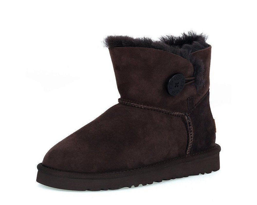 Купить UGG Mini Bailey Button II Chocolate