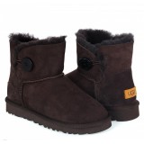 Купить UGG Mini Bailey Button II Chocolate