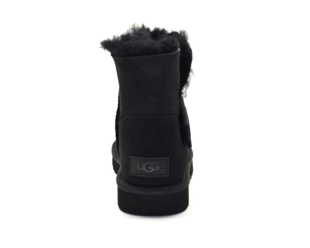 Купить UGG Mini Bailey Graphic Logo Suede Black