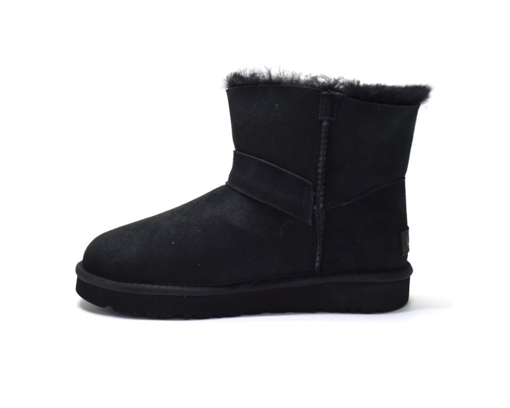 Купить UGG Mini Bailey Graphic Logo Suede Black