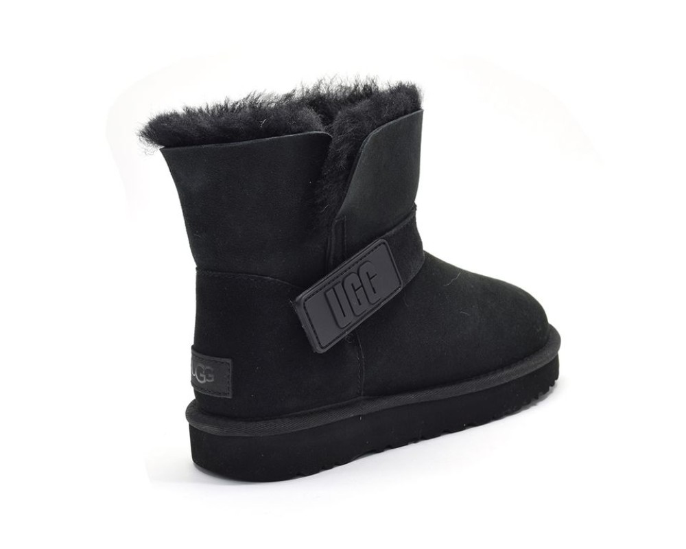 Купить UGG Mini Bailey Graphic Logo Suede Black