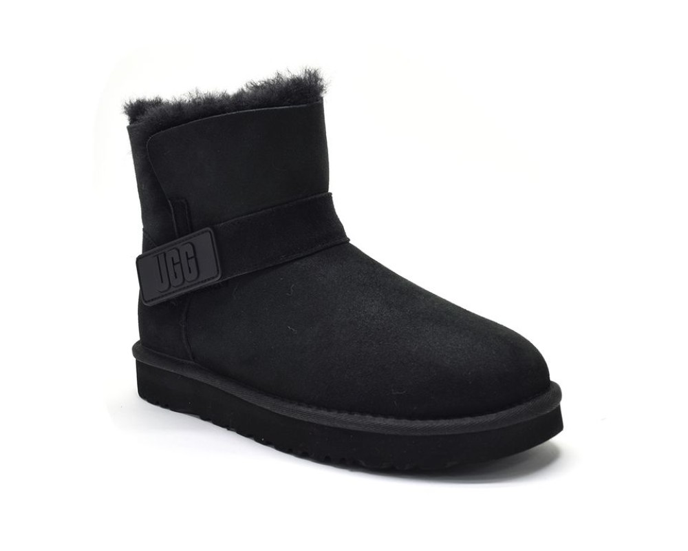 Купить UGG Mini Bailey Graphic Logo Suede Black