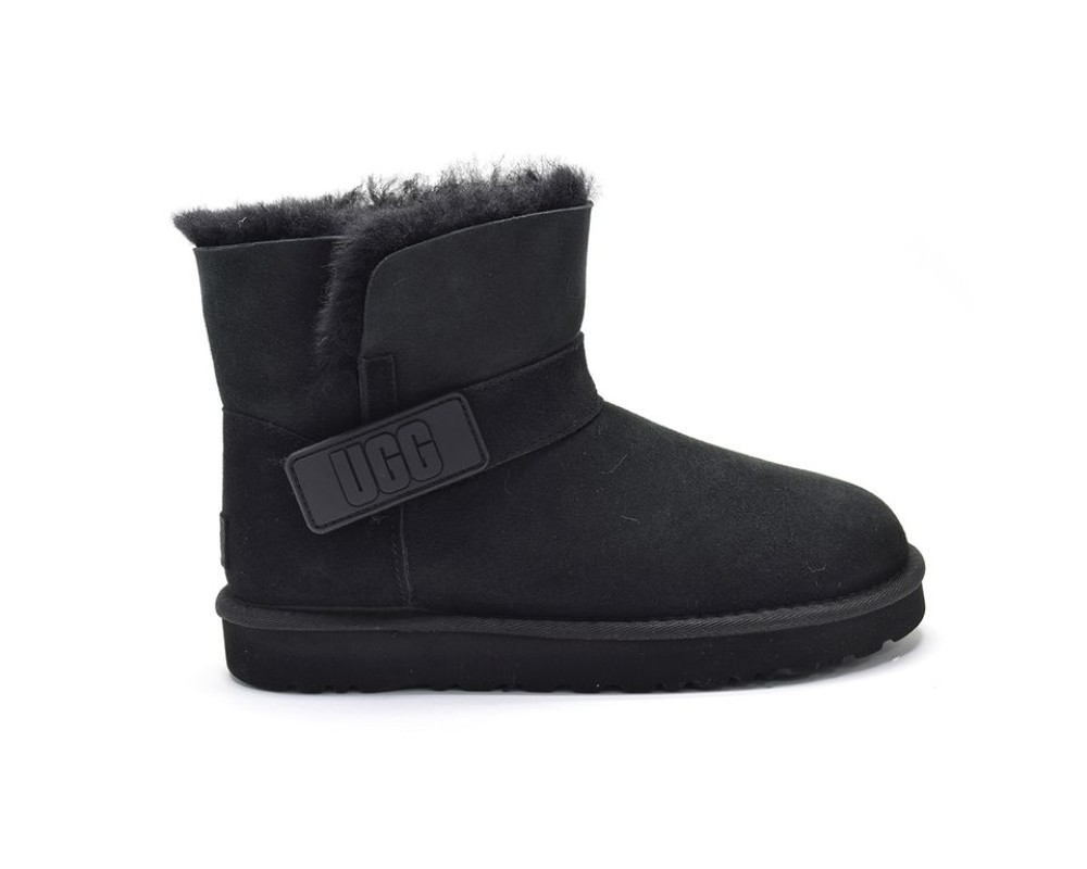 Купить UGG Mini Bailey Graphic Logo Suede Black
