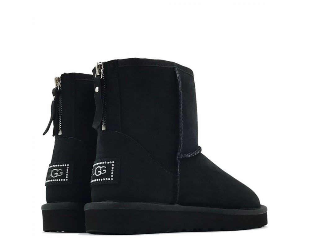 Купить UGG Classic Mini Zip Black