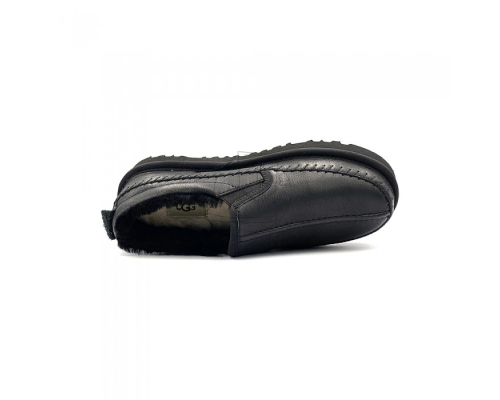 Купить UGG Stitch Slip Leather Black