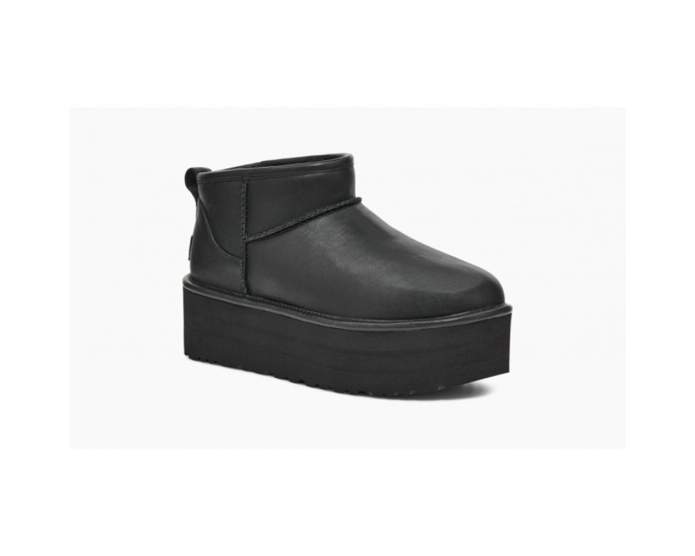 Купить UGG Classic Ultra Mini Platform Black Leather