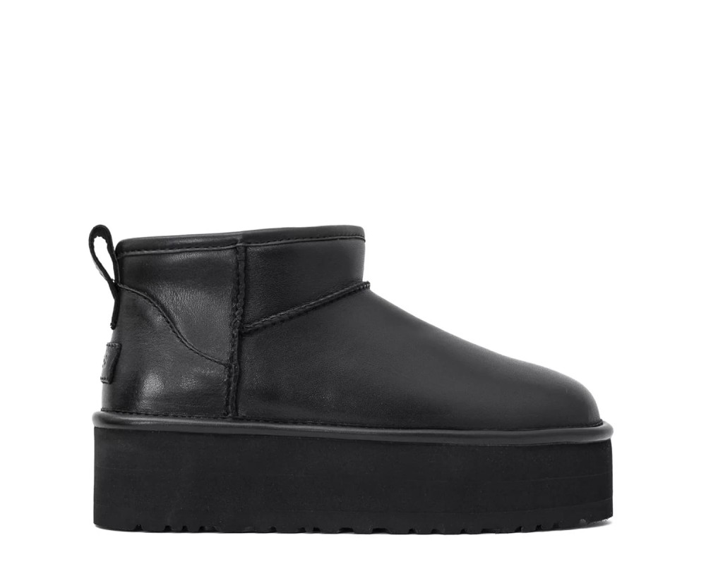 Купить UGG Classic Ultra Mini Platform Black Leather