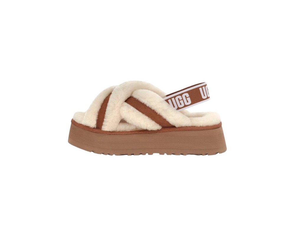 Купить UGG W Disco Cross Slide Chestnut