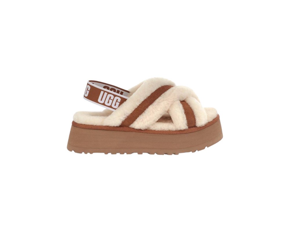 Купить UGG W Disco Cross Slide Chestnut