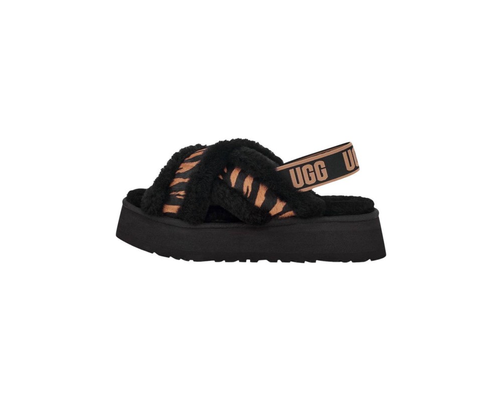 Купить UGG W Disco Cross Slide Tiger Print