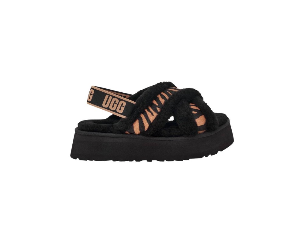 Купить UGG W Disco Cross Slide Tiger Print