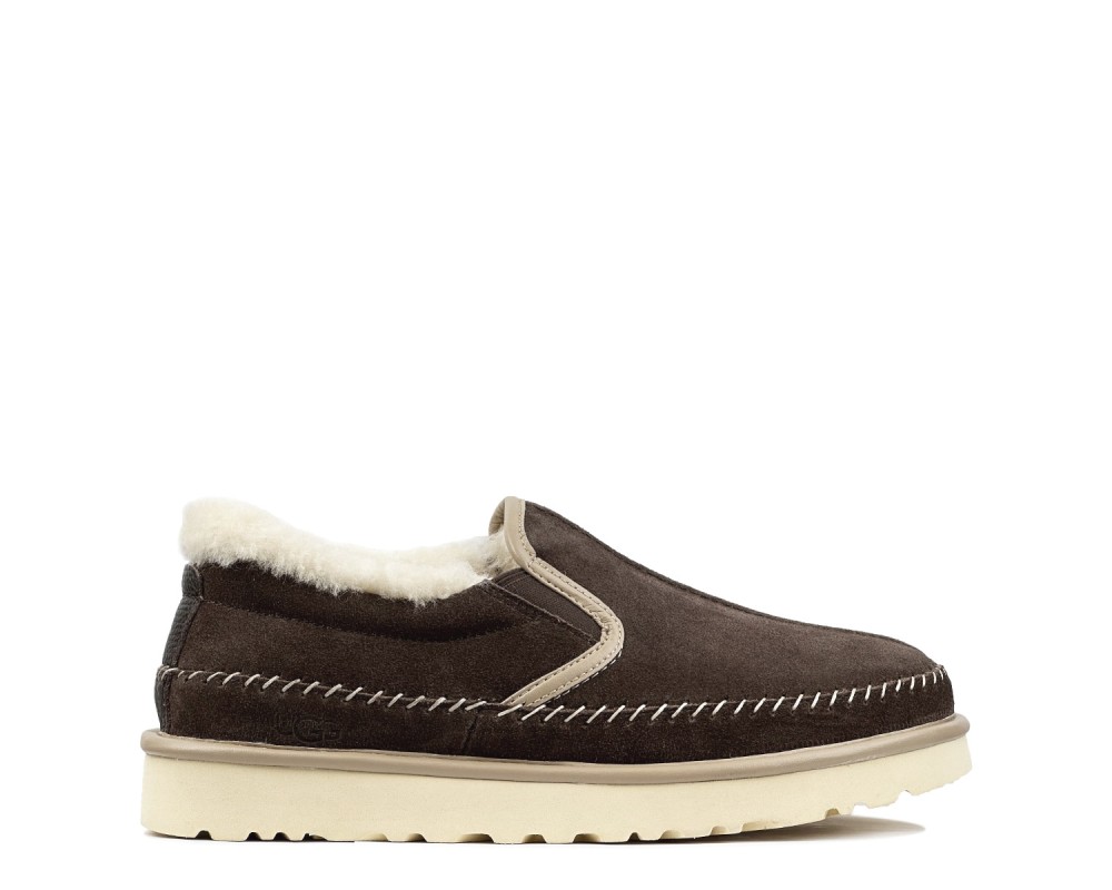 Купить UGG Mens Stitch Slip On Chocolate