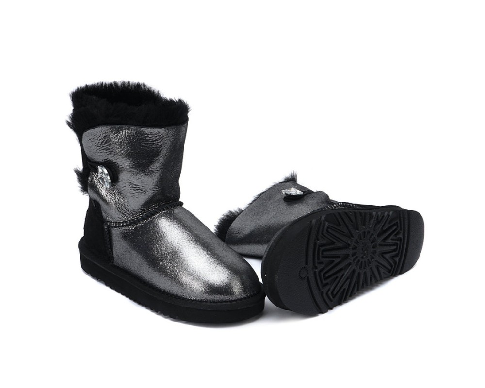Купить UGG Kids Bailey Button I Do Black