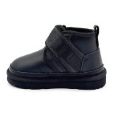 Купить UGG Kids Neumel Snapback Leather Black