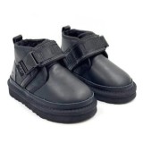 Купить UGG Kids Neumel Snapback Leather Black