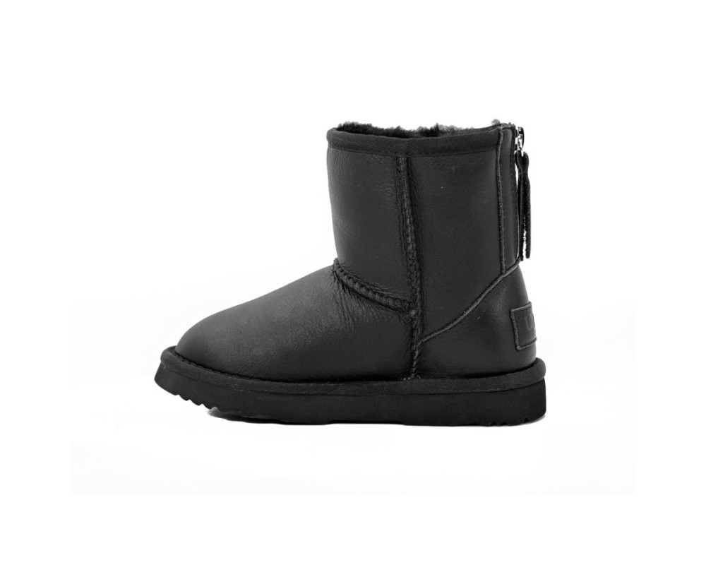 Купить UGG Kids Zip Metallic Black