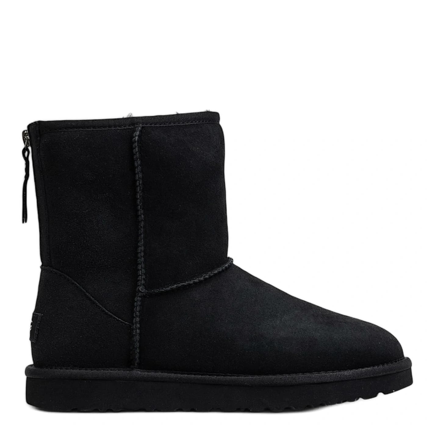 UGG Mens Classic Short Zip - Black