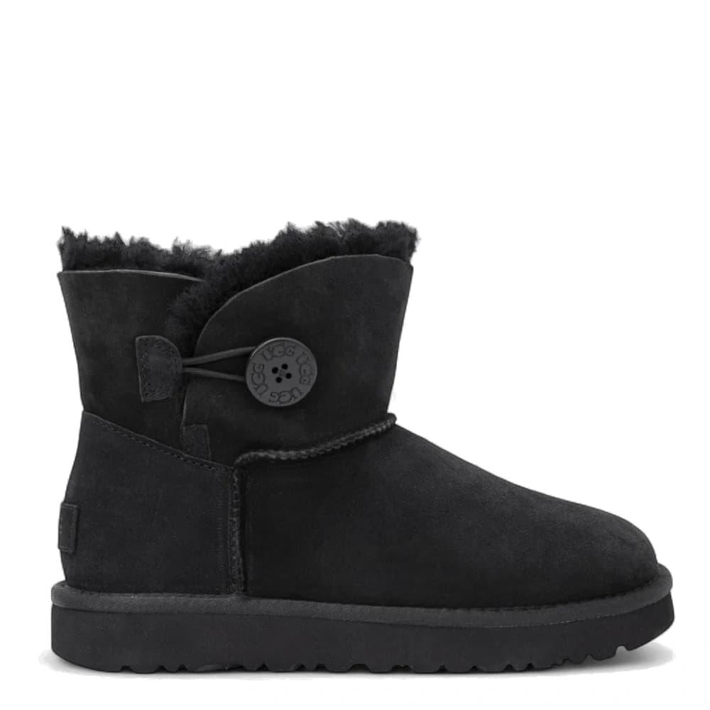 UGG Mini Bailey Button - Black — фото 1