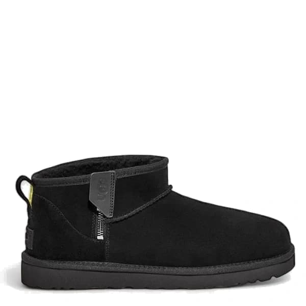 UGG Mens Classic Ultra Mini Zip - Black